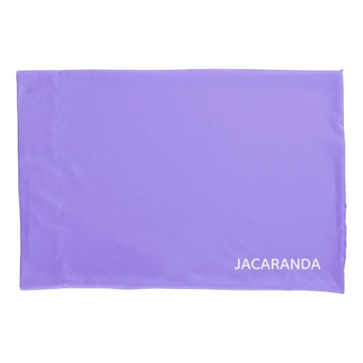Jacaranda lila Farbname Kissenbezug (Vorderseite)