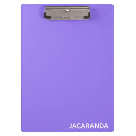 Jacaranda lila Farbname Klemmbrett