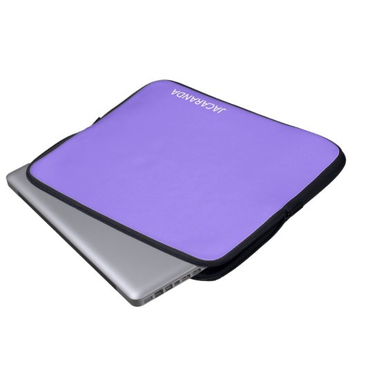 Jacaranda lila Farbname Laptopschutzhülle (Vorne Knopf)