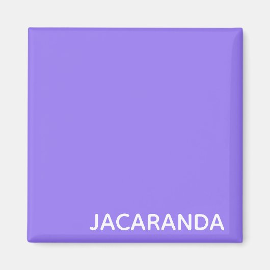 Jacaranda lila Farbname Magnet (Vorne)