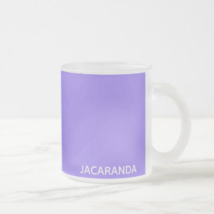 Jacaranda lila Farbname Mattglastasse