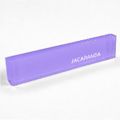 Jacaranda lila Farbname Namensplakette