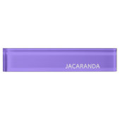 Jacaranda lila Farbname Namensplakette (Vorderseite)