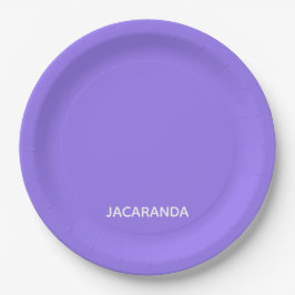Jacaranda lila Farbname Pappteller