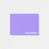 Jacaranda lila Farbname Post-it Klebezettel (Vorderseite)