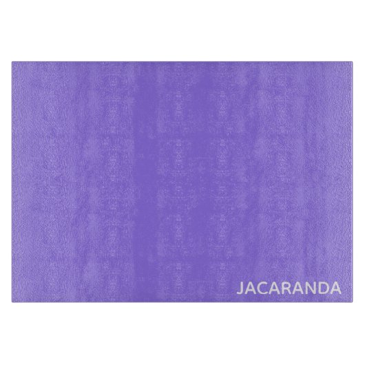 Jacaranda lila Farbname Schneidebrett (Vorderseite)