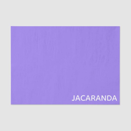 Jacaranda lila Farbname Seidenpapier (Vorderseite)