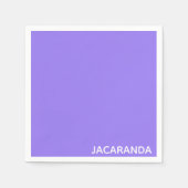 Jacaranda lila Farbname Serviette (Vorderseite)
