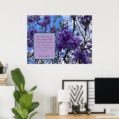 Jacaranda Lila Poster (Heimbüro)