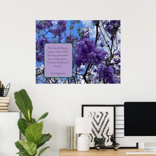 Jacaranda Lila Poster (Heimbüro)