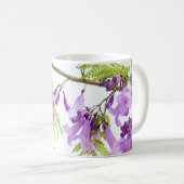 Jacaranda Purple Blumen Kaffeetasse (VorderseiteRechts)