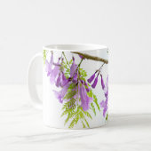 Jacaranda Purple Blumen Kaffeetasse (Vorderseite Links)