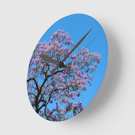 Jacaranda Runde Wanduhr (Winkel)