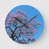 Jacaranda Runde Wanduhr (Vorderseite)