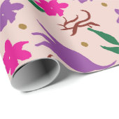 Jacaranda-Saison-Geschenkpapier Geschenkpapier (Rolleneckpunkt)