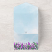 Jacaranda Sky Blue All in One Wedite Einladung (Außenbereich)