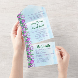 Jacaranda Sky Blue All in One Wedite Einladung