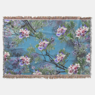 Jacaranda Spring Blooms wiederholen Muster Decke