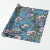 Jacaranda Spring Blooms wiederholen Muster Geschenkpapier (Ungerollt)