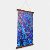 Jacaranda Tapestry Wandteppich Mit Holzrahmen (Gewinkelt)