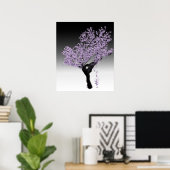 Jacaranda Tree Art Print Poster (Heimbüro)