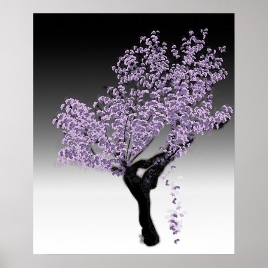 Jacaranda Tree Art Print Poster (Vorne)