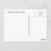 Jacaranda Tree Blätter Postkarte (Rückseite)