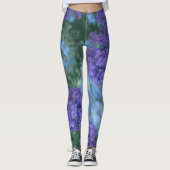 Jacaranda Tree Blume Pastellfarben Leggings (Vorderseite)