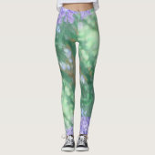 Jacaranda Tree Blume Pastellfarben Leggings (Vorderseite)