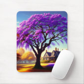 Jacaranda Tree Farm House, Mousepad (Mit Mouse)