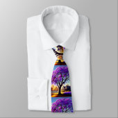 Jacaranda Tree Farm House, Neck Tie Krawatte (Gebunden)