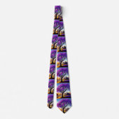 Jacaranda Tree Farm House, Neck Tie Krawatte (Rückseite)
