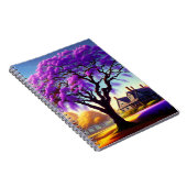 Jacaranda Tree Farm House, Notebook Notizblock (Rechte Seite)