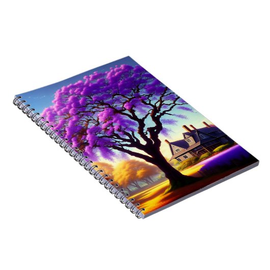 Jacaranda Tree Farm House, Notebook Notizblock (Rechte Seite)