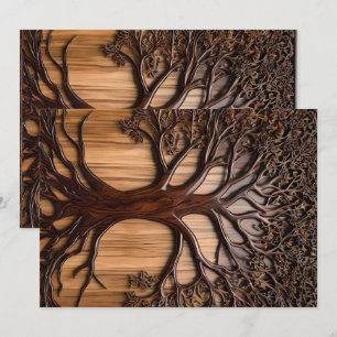 Jacaranda Tree: Naturkunde in Holz, Einladung