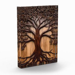 Jacaranda Tree: Naturkunde in Holz, Fotoblock