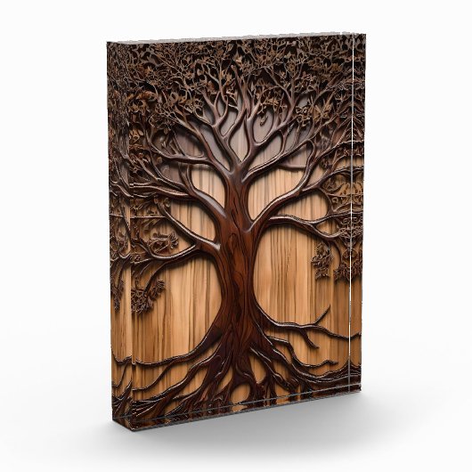Jacaranda Tree: Naturkunde in Holz, Fotoblock (Links)