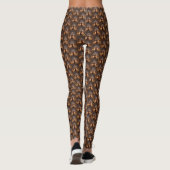 Jacaranda Tree: Naturkunde in Holz, Leggings (Rückseite)