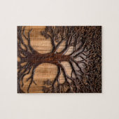 Jacaranda Tree: Naturkunde in Holz, Puzzle (Horizontal)