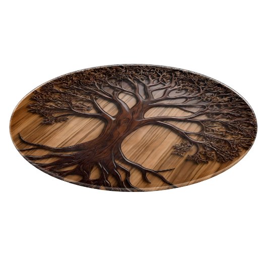 Jacaranda Tree: Naturkunde in Holz, Schneidebrett (Ecke)