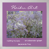 Jacaranda Tree Print Poster (Vorne)