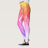 Jacaranda Tree Verlasse Regenbogenfarben Leggings (Links)