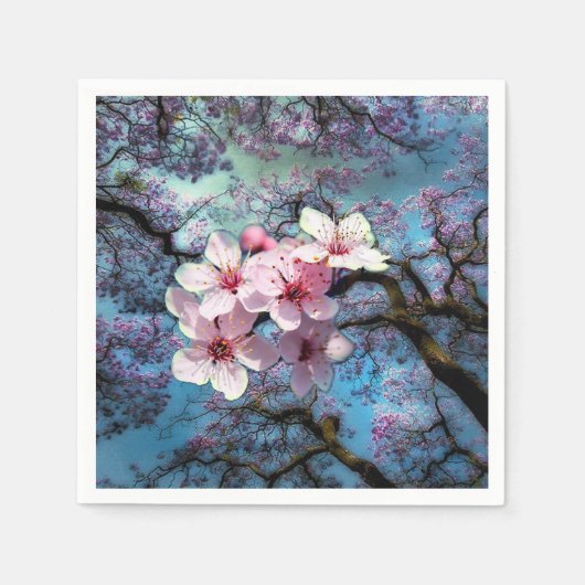 Jacaranda Trees Serviette (Vorderseite)