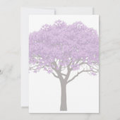 Jacaranda Wedding Invitation | Elegant Purple  Einladung (Rückseite)