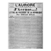 J'accuse Glossy Poster (Vorderseite)