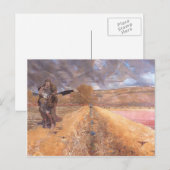 Jacek Malczewski - Saint Agnes Postkarte (Vorne/Hinten)