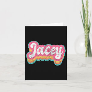 Jacey Vorname Mädchen Vintage 70er 80er Personalis Karte