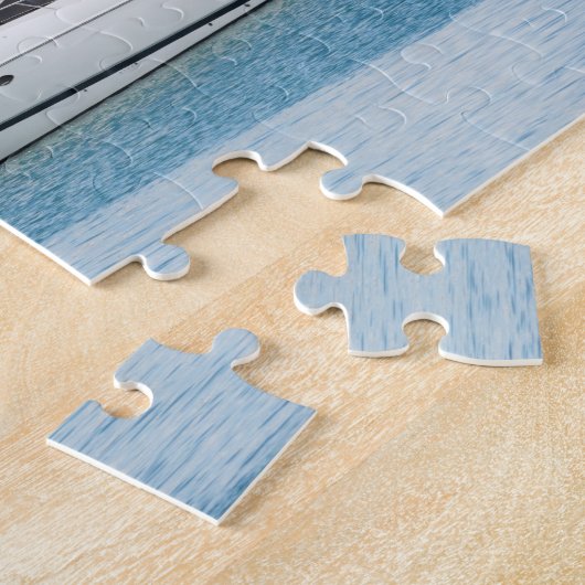 Jacht auf Bootsanlegestelle Puzzle (Seite)