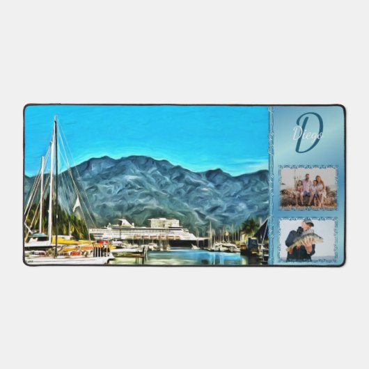 Jacht-Hafen Vallarta 0946 Schreibtischunterlage (Vorderseite)