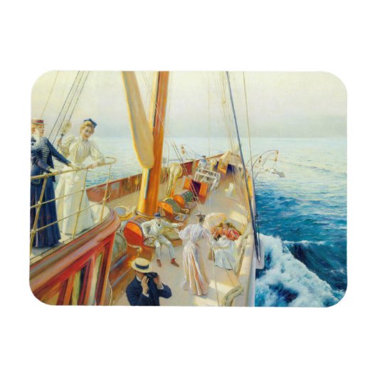 Jacht im Mittelmeer Magnet (Horizontal)